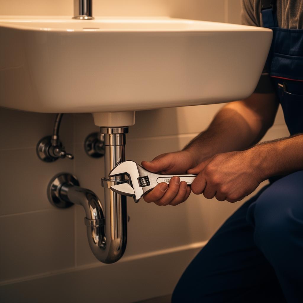 Primecast plumber at work